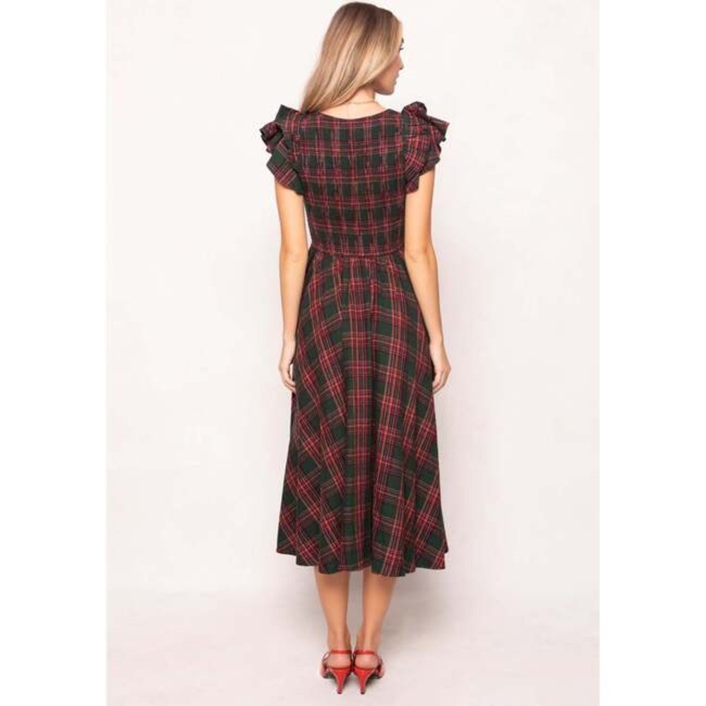 Ivy City Co Hattie Dress in Evergreen Plaid, size 3X - Picture 2 of 8